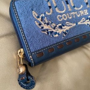 LKNW Juicy Couture Y2K Prepster Terry Wallet Vintage Blue Clutch Mini Bag